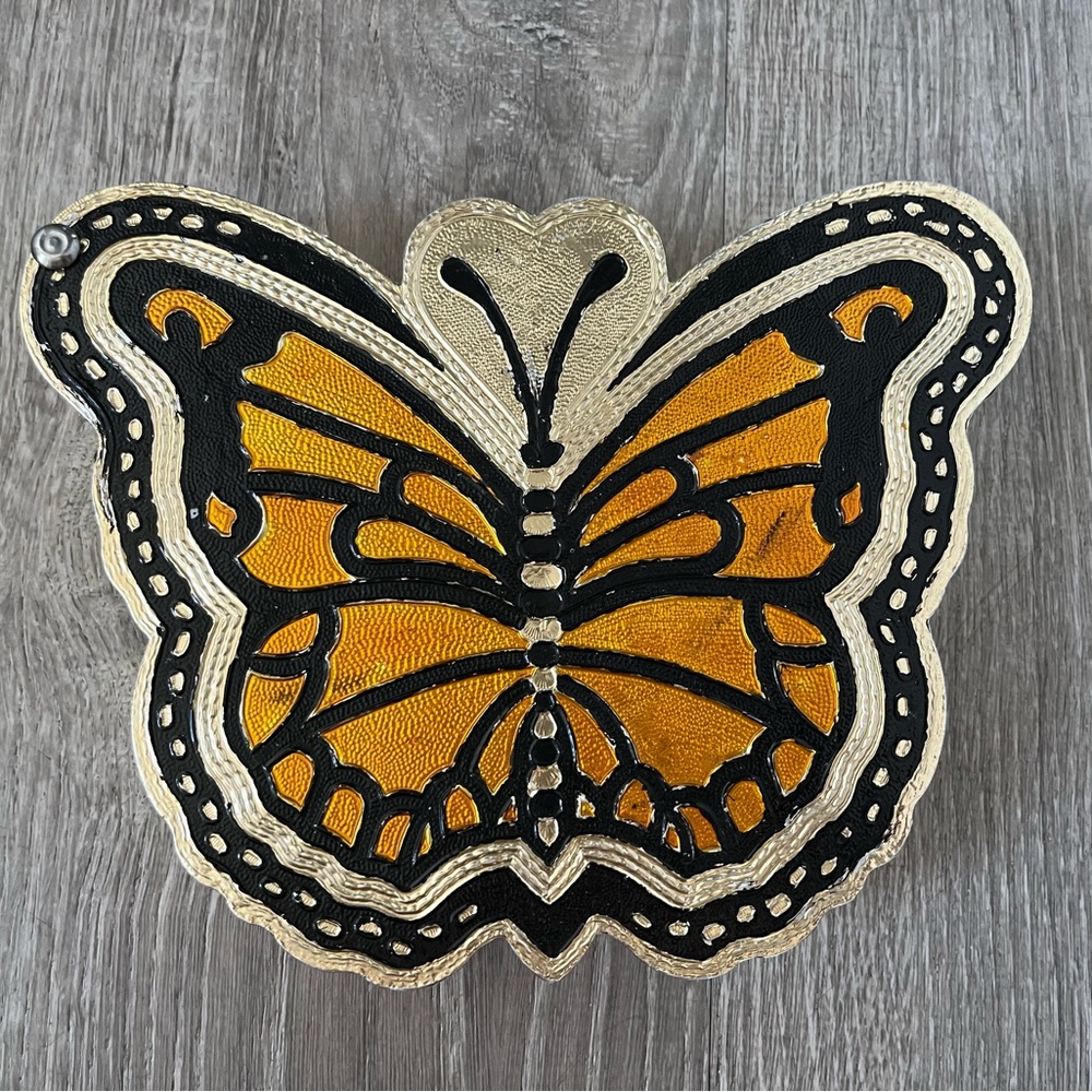 Vintage Butterfly Divided Box